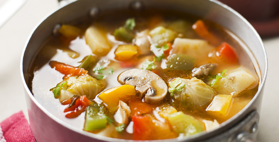 Celery and mushroom soup