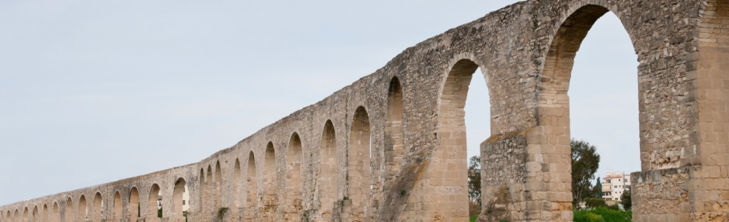 The Kamares Aqueduct in Larnaca 