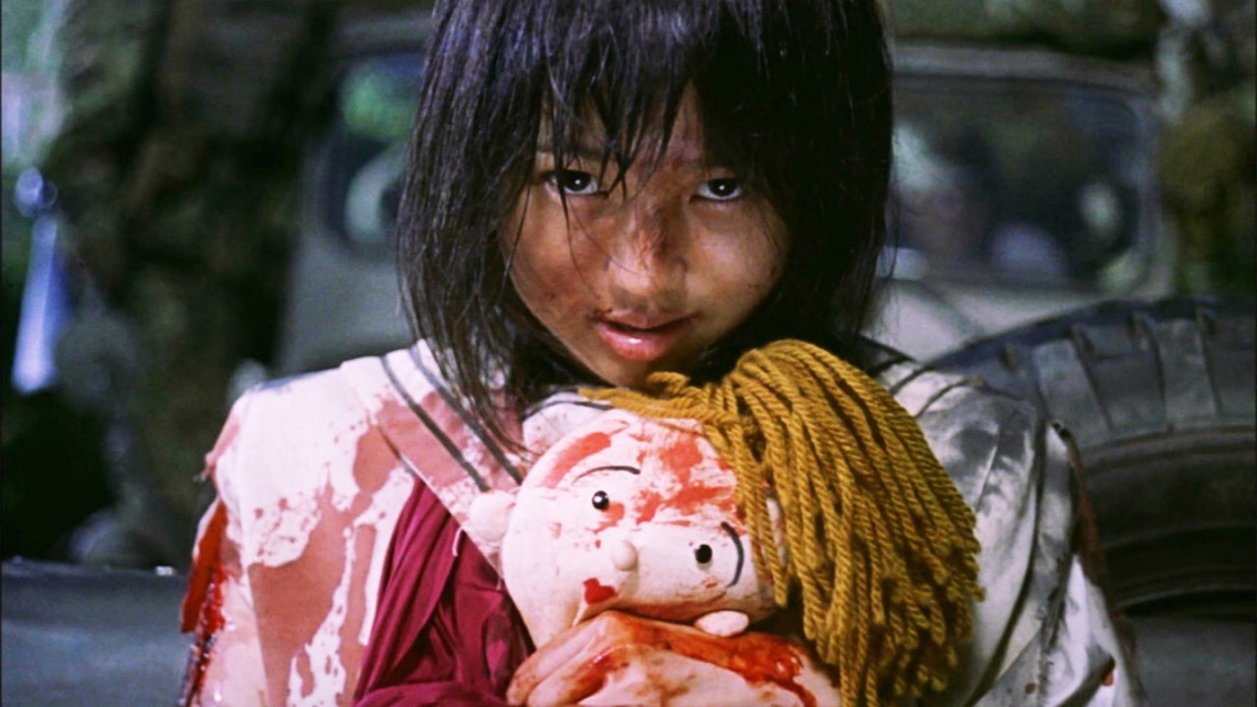 Shot from the movie "Battle Royale" 