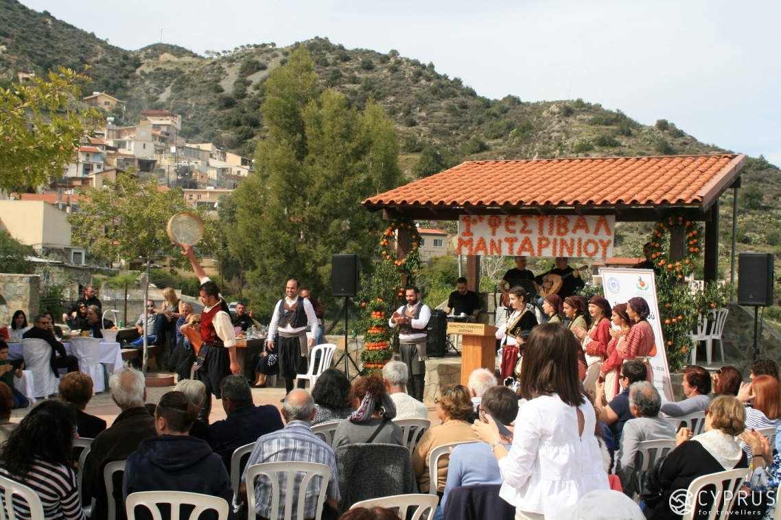 Фестиваль мандаринов, деревня Диерона, Кипр